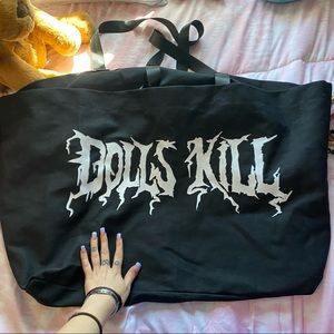EXTRA EXTRA LARGE DOLLS KILL TOTE BAG